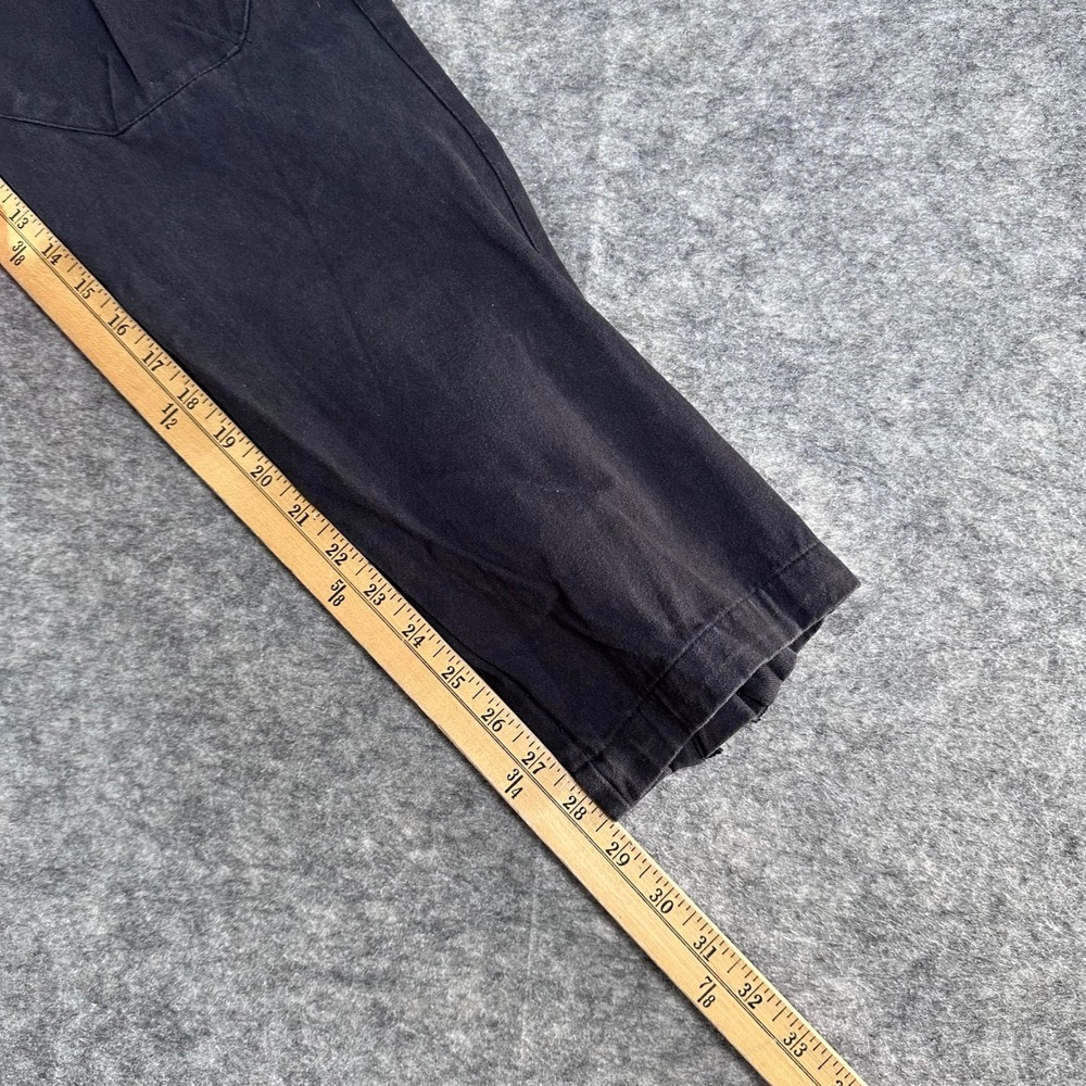 Richie Le Cargo Pants Mens Medium Black Ankle Zip Drawstring‎ Streetwear - Picture 7 of 8